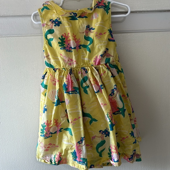 Mini Boden Yellow Mermaid Wrap Dress - Picture 4 of 5